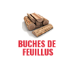 Des buches de feuillus