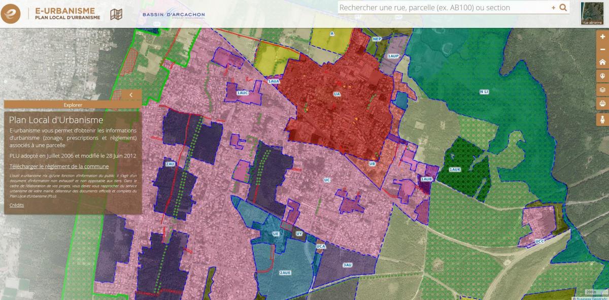 carte e-urbanisme