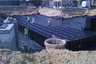 Chantier : eaux pluviales